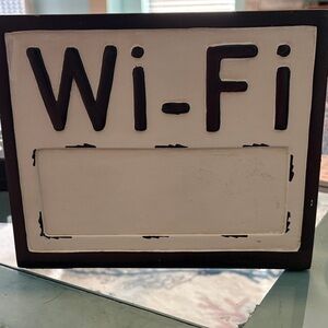 Wi-Fi Sign with Black Frame